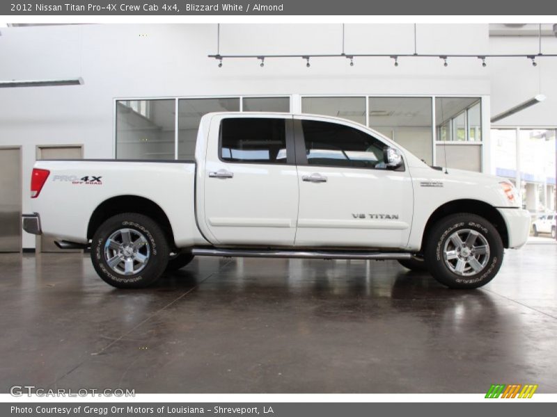 Blizzard White / Almond 2012 Nissan Titan Pro-4X Crew Cab 4x4