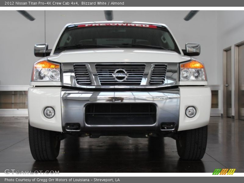 Blizzard White / Almond 2012 Nissan Titan Pro-4X Crew Cab 4x4
