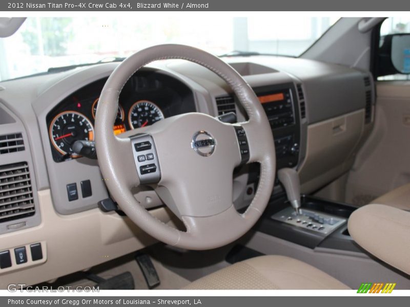 Blizzard White / Almond 2012 Nissan Titan Pro-4X Crew Cab 4x4