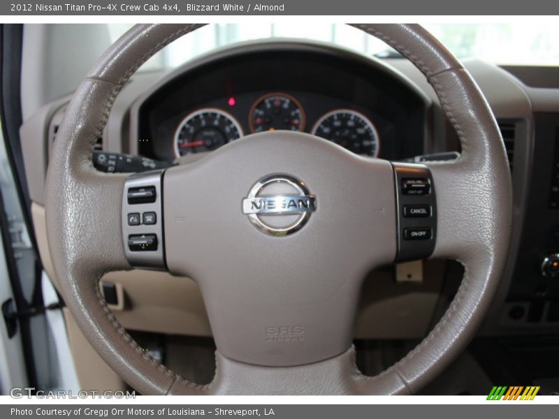 Blizzard White / Almond 2012 Nissan Titan Pro-4X Crew Cab 4x4