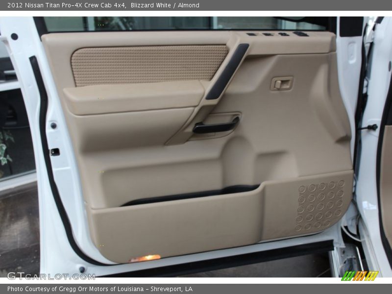 Blizzard White / Almond 2012 Nissan Titan Pro-4X Crew Cab 4x4