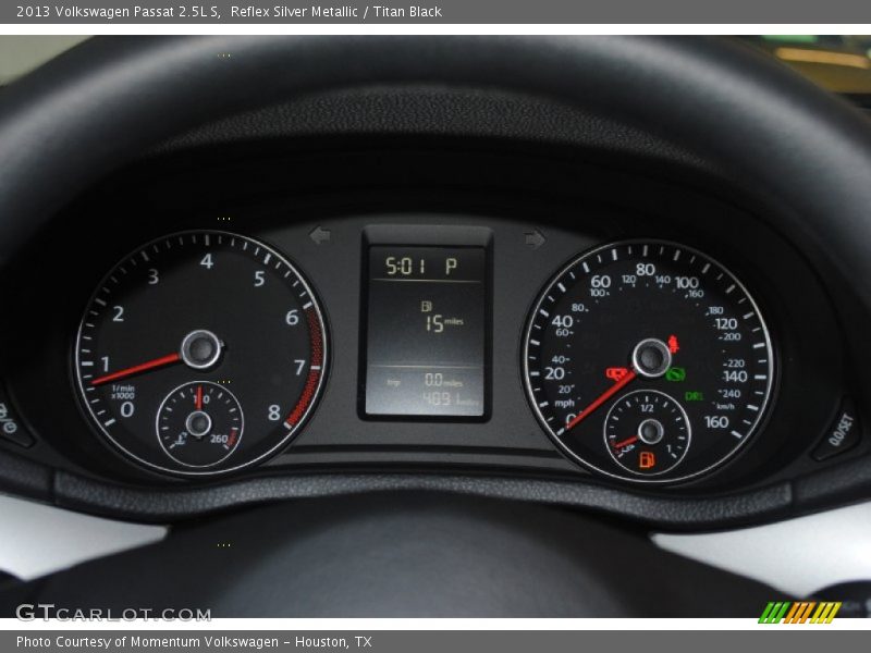 Reflex Silver Metallic / Titan Black 2013 Volkswagen Passat 2.5L S