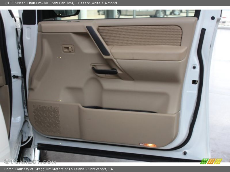 Blizzard White / Almond 2012 Nissan Titan Pro-4X Crew Cab 4x4