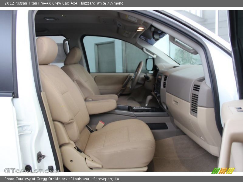 Blizzard White / Almond 2012 Nissan Titan Pro-4X Crew Cab 4x4