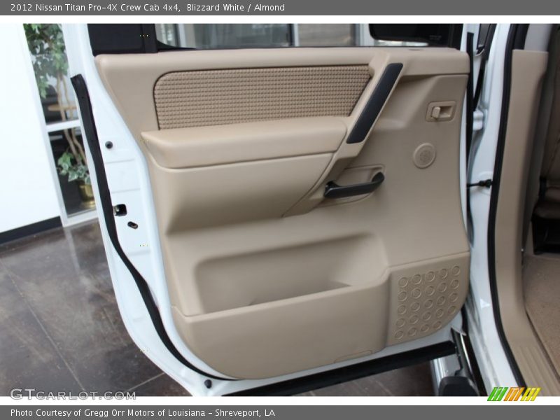 Blizzard White / Almond 2012 Nissan Titan Pro-4X Crew Cab 4x4
