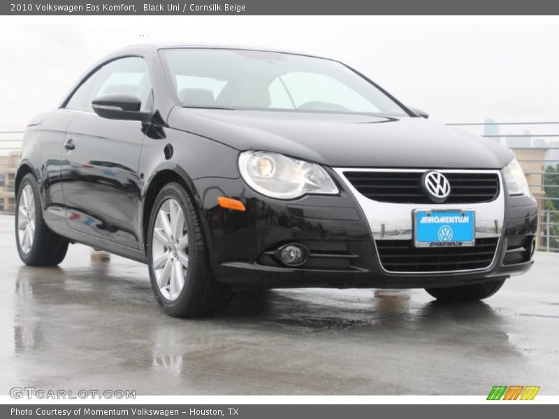 Black Uni / Cornsilk Beige 2010 Volkswagen Eos Komfort