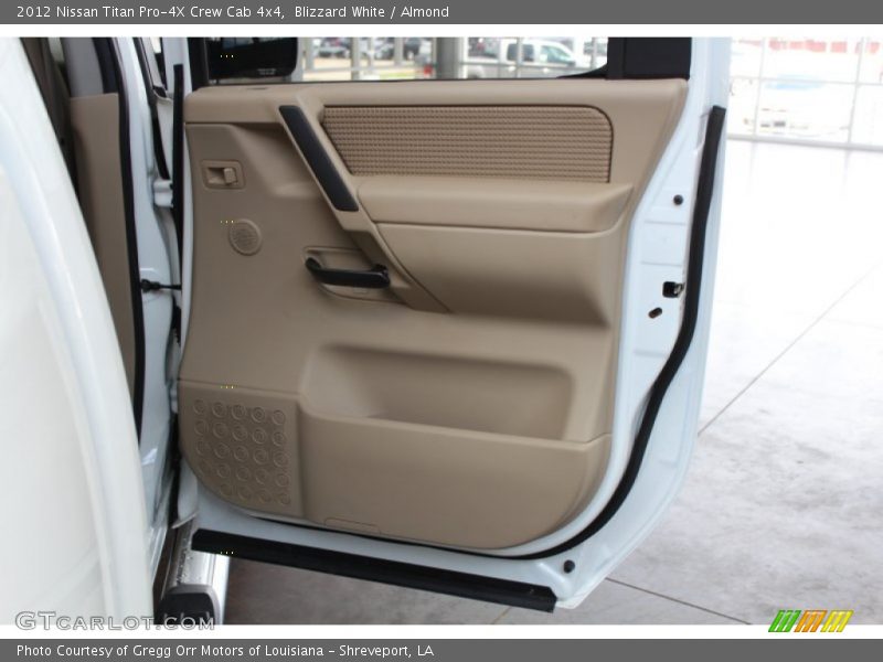 Blizzard White / Almond 2012 Nissan Titan Pro-4X Crew Cab 4x4