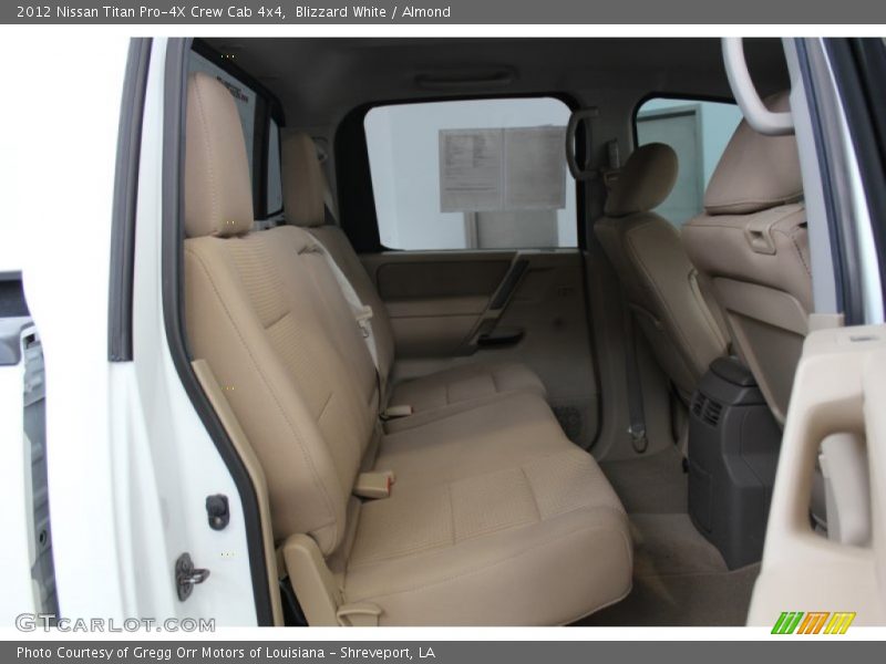 Blizzard White / Almond 2012 Nissan Titan Pro-4X Crew Cab 4x4
