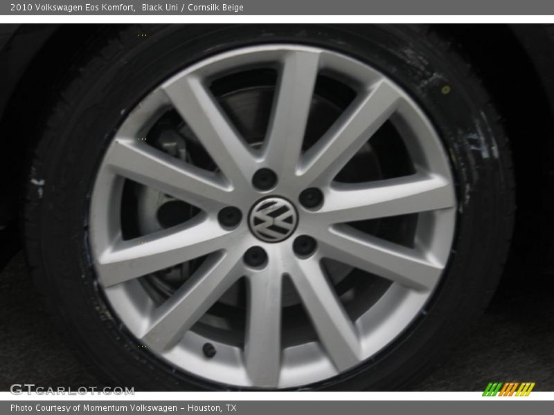Black Uni / Cornsilk Beige 2010 Volkswagen Eos Komfort