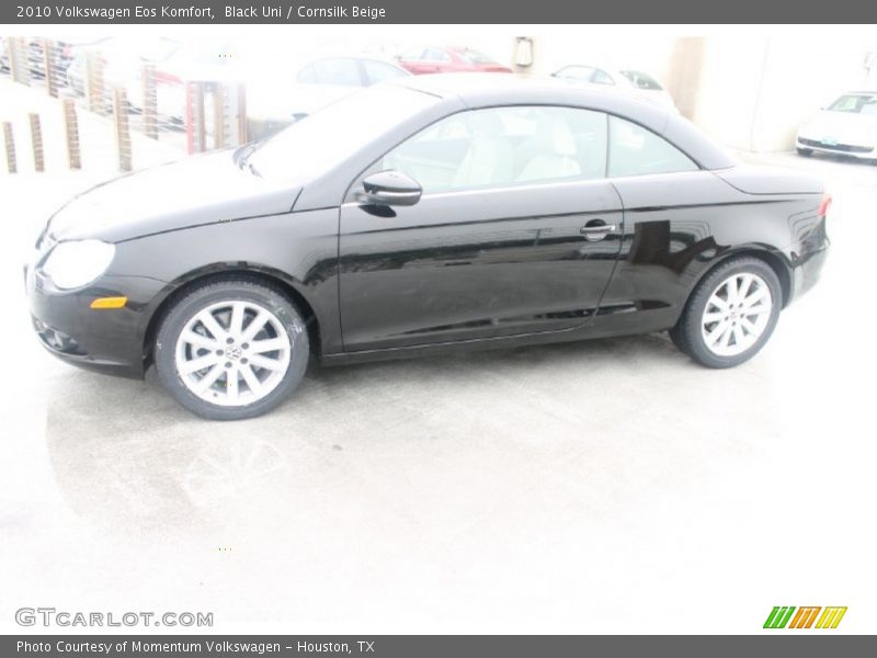 Black Uni / Cornsilk Beige 2010 Volkswagen Eos Komfort