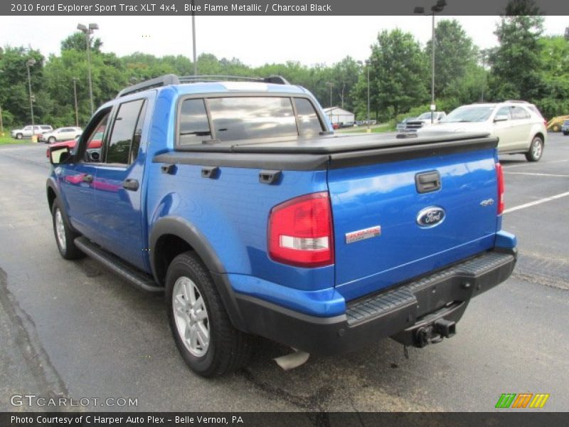 Blue Flame Metallic / Charcoal Black 2010 Ford Explorer Sport Trac XLT 4x4