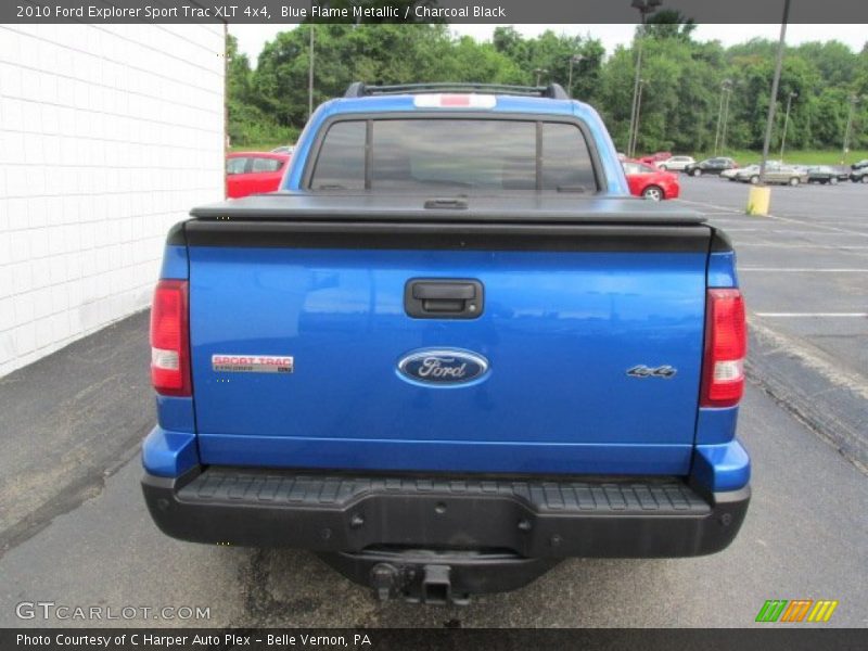 Blue Flame Metallic / Charcoal Black 2010 Ford Explorer Sport Trac XLT 4x4