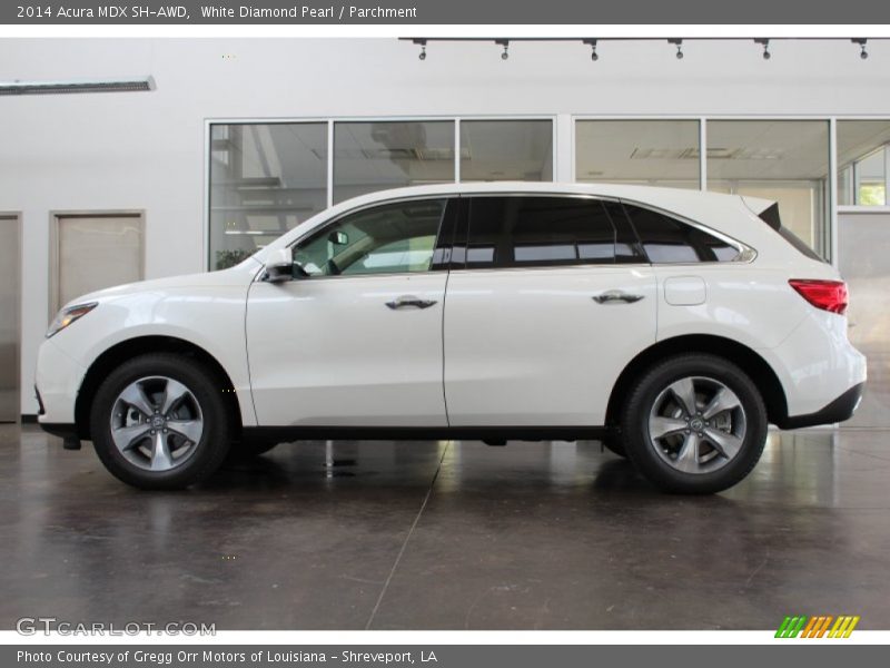 White Diamond Pearl / Parchment 2014 Acura MDX SH-AWD