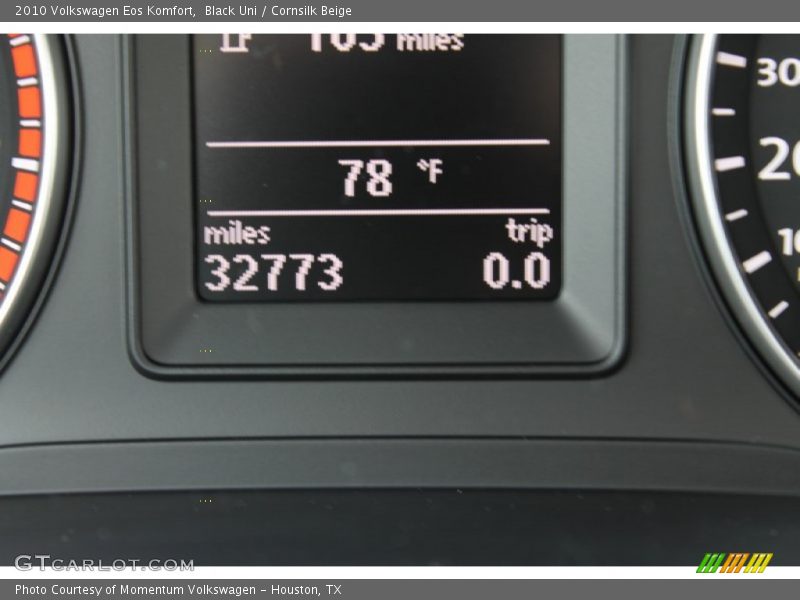 Black Uni / Cornsilk Beige 2010 Volkswagen Eos Komfort