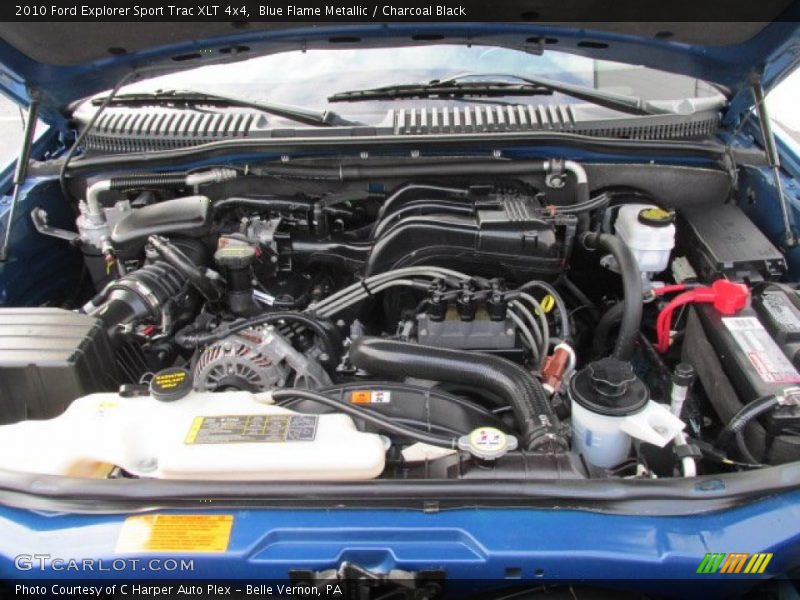 Blue Flame Metallic / Charcoal Black 2010 Ford Explorer Sport Trac XLT 4x4