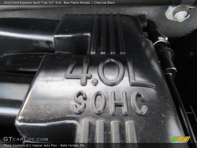 Blue Flame Metallic / Charcoal Black 2010 Ford Explorer Sport Trac XLT 4x4