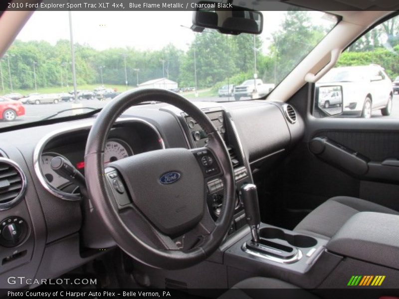Blue Flame Metallic / Charcoal Black 2010 Ford Explorer Sport Trac XLT 4x4