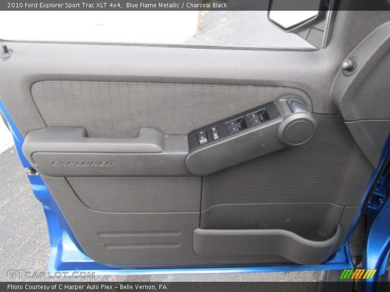 Blue Flame Metallic / Charcoal Black 2010 Ford Explorer Sport Trac XLT 4x4