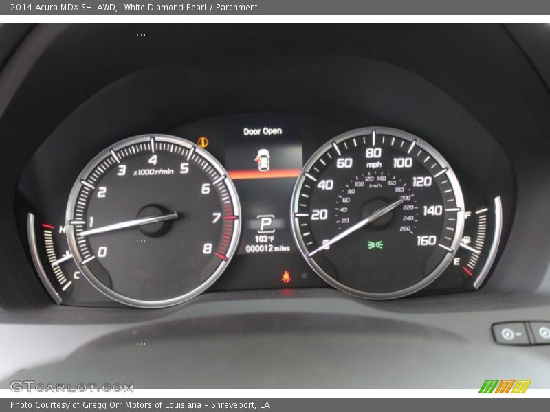  2014 MDX SH-AWD SH-AWD Gauges