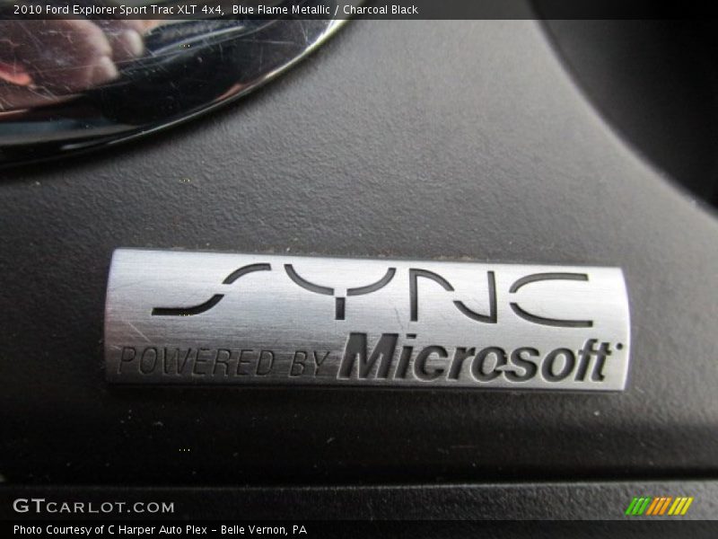 Blue Flame Metallic / Charcoal Black 2010 Ford Explorer Sport Trac XLT 4x4