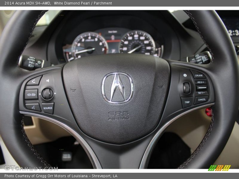 White Diamond Pearl / Parchment 2014 Acura MDX SH-AWD