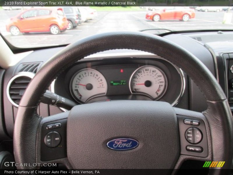 Blue Flame Metallic / Charcoal Black 2010 Ford Explorer Sport Trac XLT 4x4