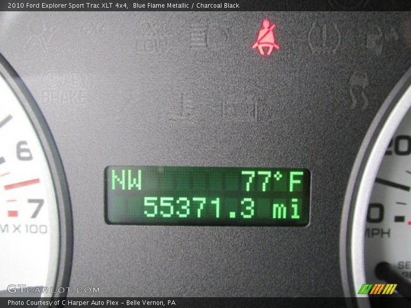 Blue Flame Metallic / Charcoal Black 2010 Ford Explorer Sport Trac XLT 4x4