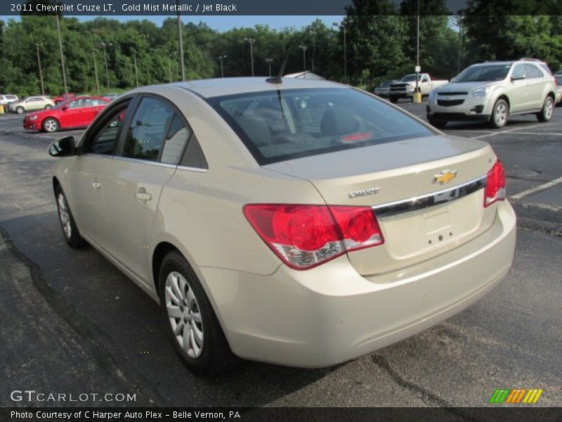 Gold Mist Metallic / Jet Black 2011 Chevrolet Cruze LT