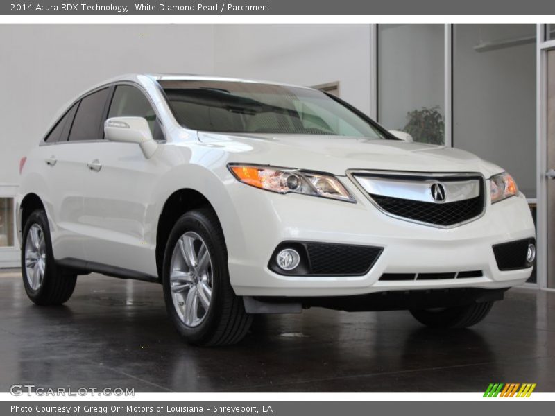 White Diamond Pearl / Parchment 2014 Acura RDX Technology