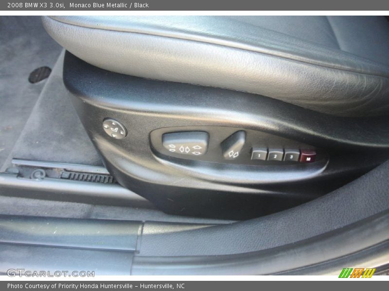 Monaco Blue Metallic / Black 2008 BMW X3 3.0si