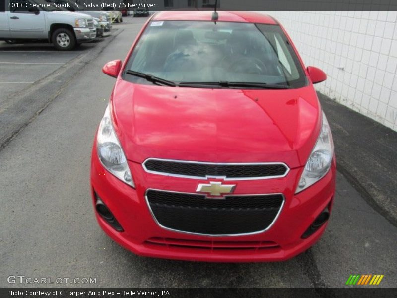 Salsa (Red) / Silver/Silver 2013 Chevrolet Spark LS