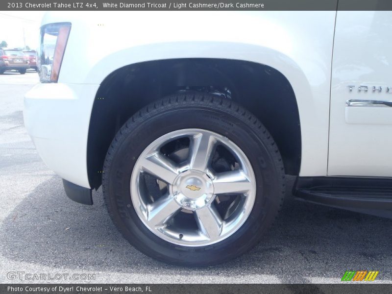 White Diamond Tricoat / Light Cashmere/Dark Cashmere 2013 Chevrolet Tahoe LTZ 4x4