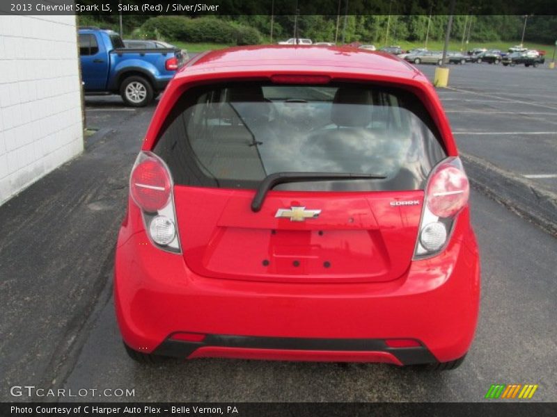 Salsa (Red) / Silver/Silver 2013 Chevrolet Spark LS