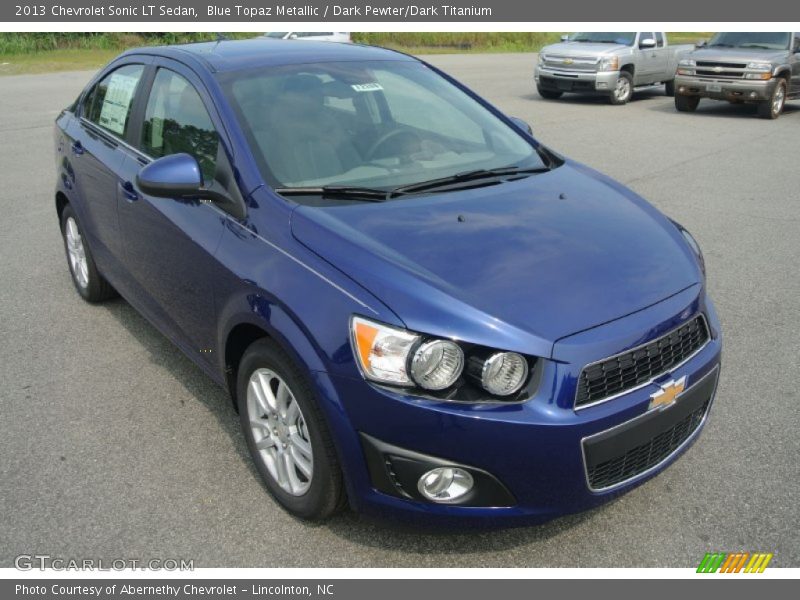 Blue Topaz Metallic / Dark Pewter/Dark Titanium 2013 Chevrolet Sonic LT Sedan