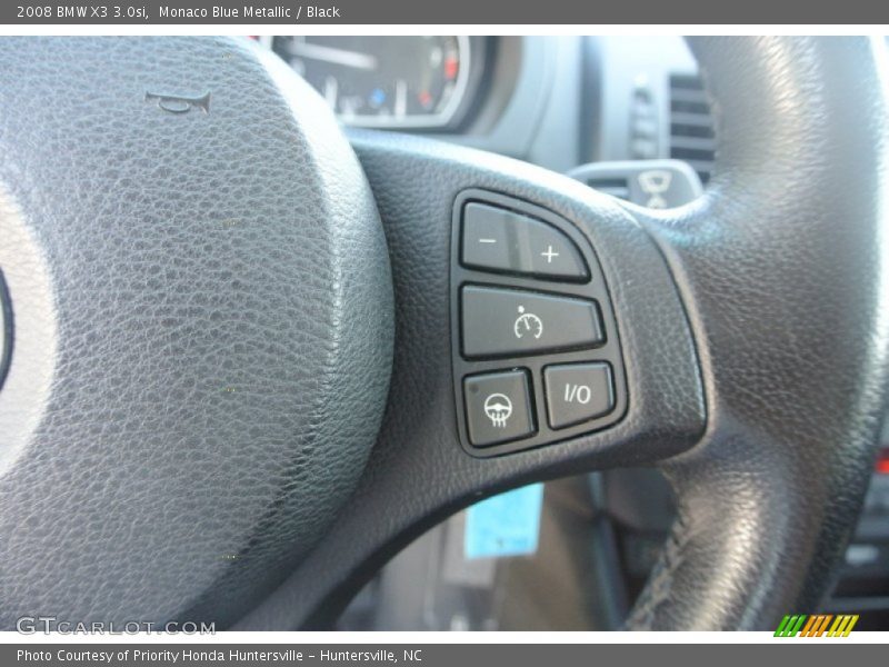 Monaco Blue Metallic / Black 2008 BMW X3 3.0si