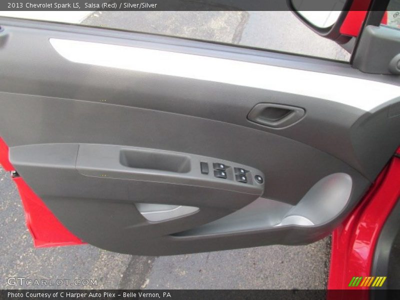 Salsa (Red) / Silver/Silver 2013 Chevrolet Spark LS