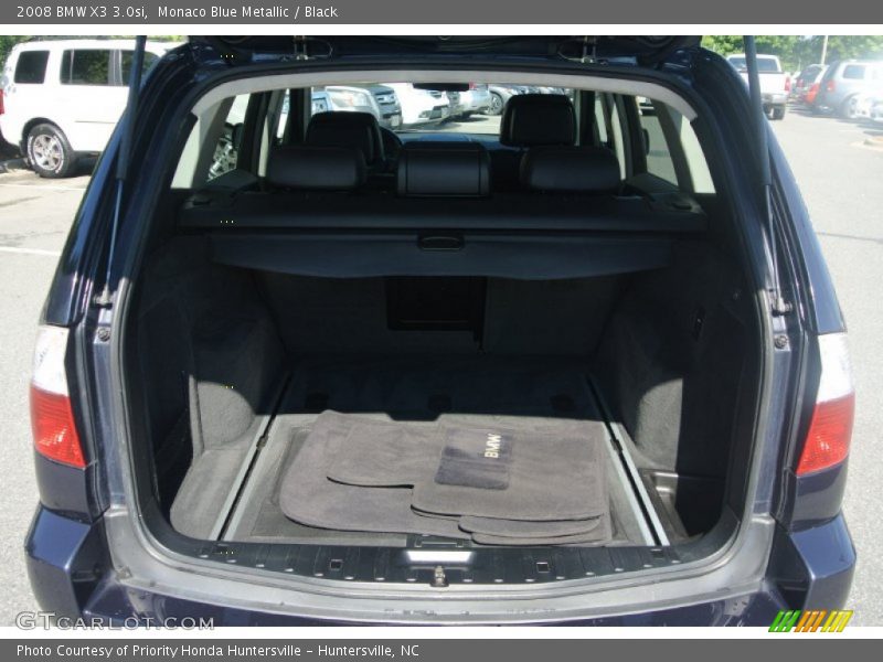 Monaco Blue Metallic / Black 2008 BMW X3 3.0si