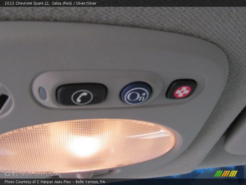 Salsa (Red) / Silver/Silver 2013 Chevrolet Spark LS