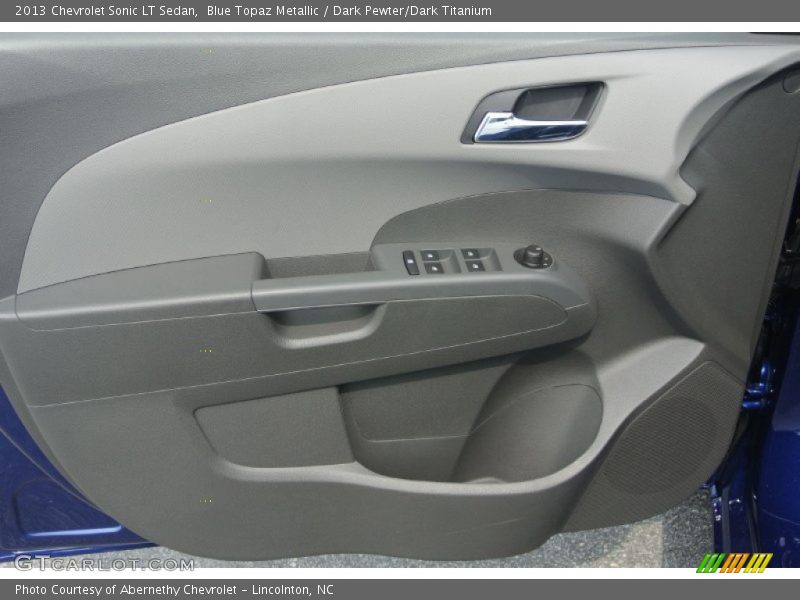 Blue Topaz Metallic / Dark Pewter/Dark Titanium 2013 Chevrolet Sonic LT Sedan