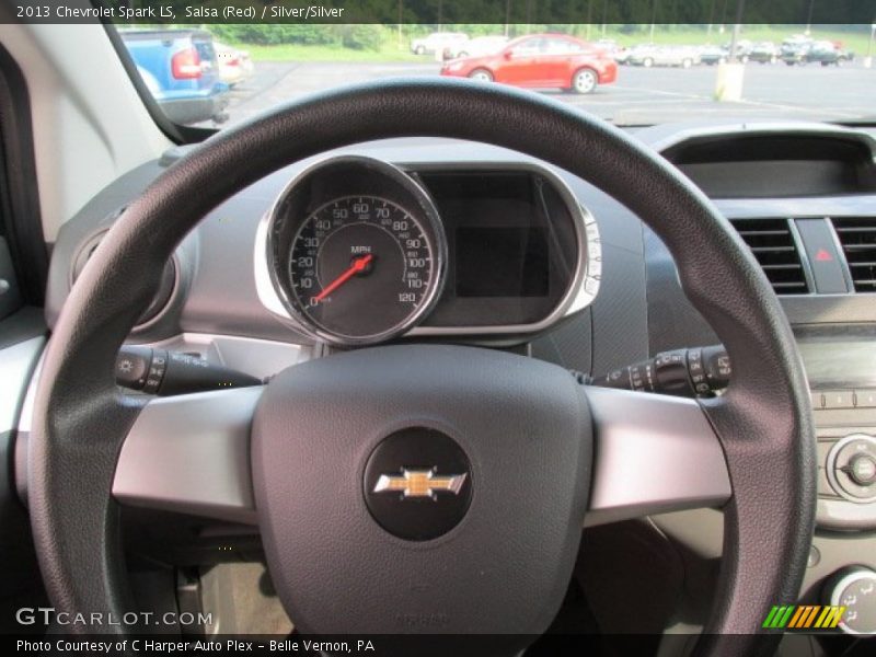 Salsa (Red) / Silver/Silver 2013 Chevrolet Spark LS
