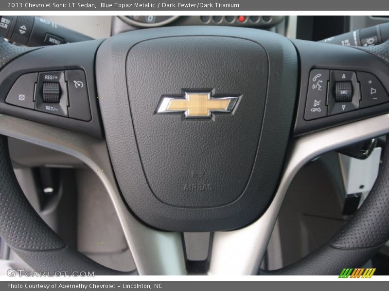 Blue Topaz Metallic / Dark Pewter/Dark Titanium 2013 Chevrolet Sonic LT Sedan