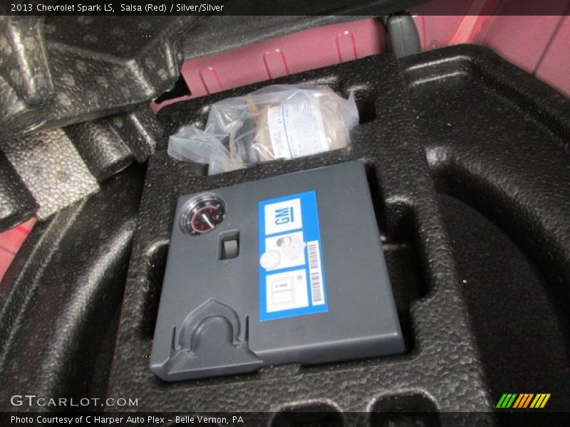 Salsa (Red) / Silver/Silver 2013 Chevrolet Spark LS