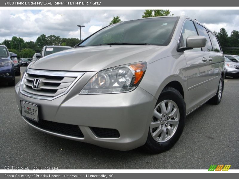 Silver Pearl Metallic / Gray 2008 Honda Odyssey EX-L