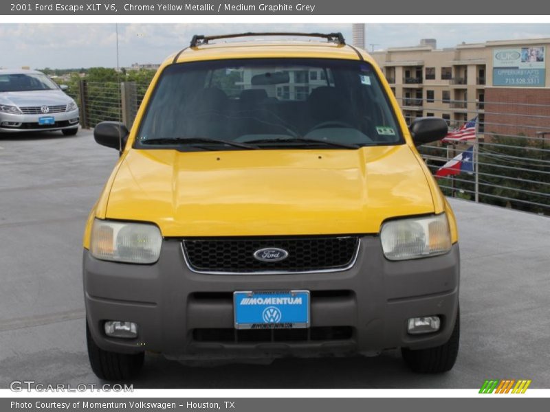 Chrome Yellow Metallic / Medium Graphite Grey 2001 Ford Escape XLT V6