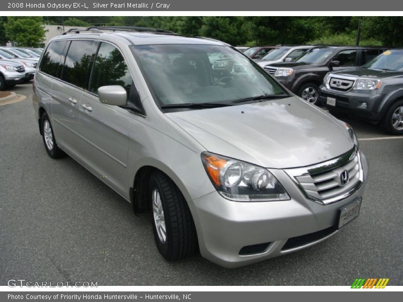 Silver Pearl Metallic / Gray 2008 Honda Odyssey EX-L