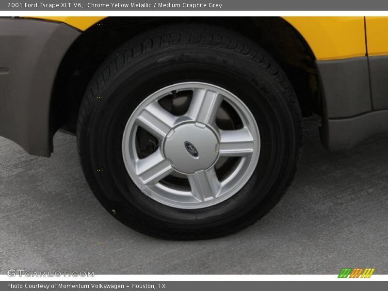 Chrome Yellow Metallic / Medium Graphite Grey 2001 Ford Escape XLT V6