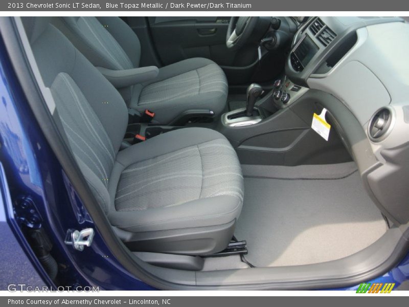 Blue Topaz Metallic / Dark Pewter/Dark Titanium 2013 Chevrolet Sonic LT Sedan
