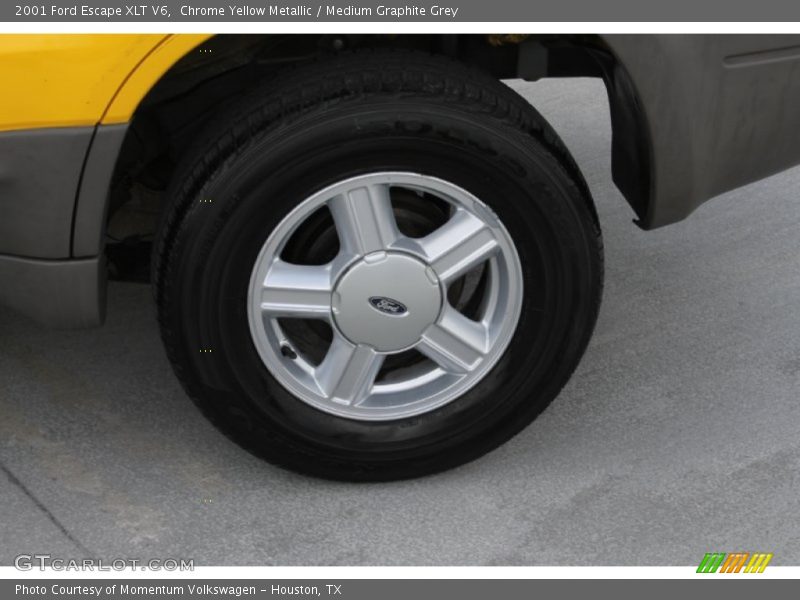 Chrome Yellow Metallic / Medium Graphite Grey 2001 Ford Escape XLT V6
