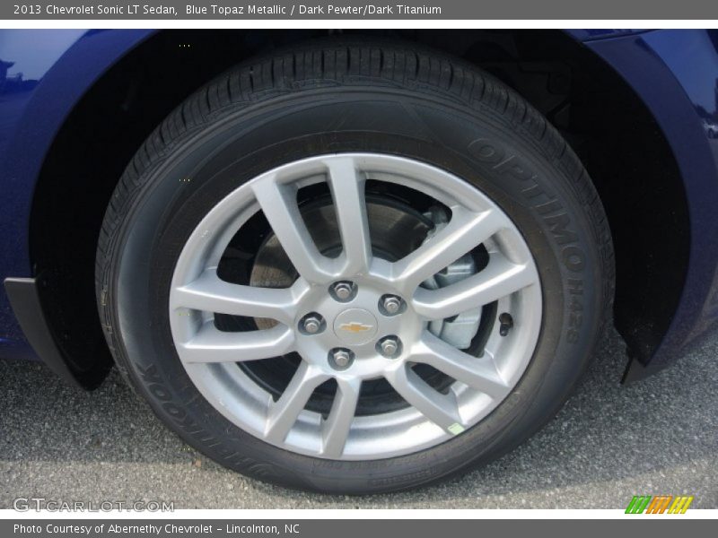 Blue Topaz Metallic / Dark Pewter/Dark Titanium 2013 Chevrolet Sonic LT Sedan