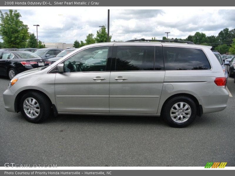 Silver Pearl Metallic / Gray 2008 Honda Odyssey EX-L